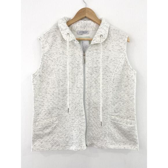 NEW Keren Hart Women's Quilted Zip Down Sleeveless Vest Large Karen Hart - Picture 1 of 5